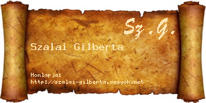 Szalai Gilberta névjegykártya